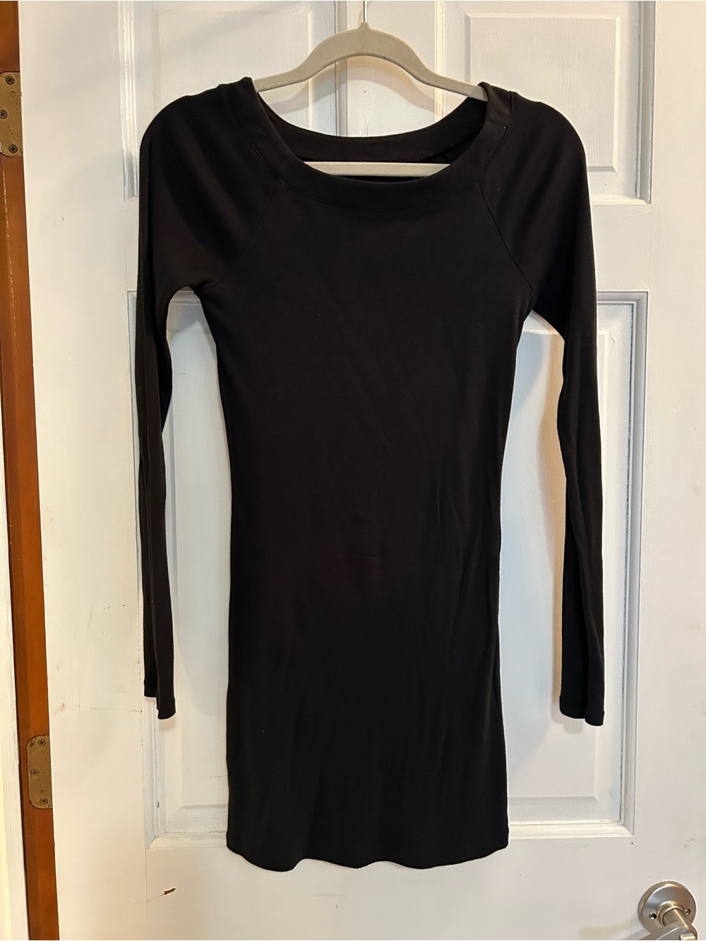 Express Black Long Sleeve Bodycon Dress